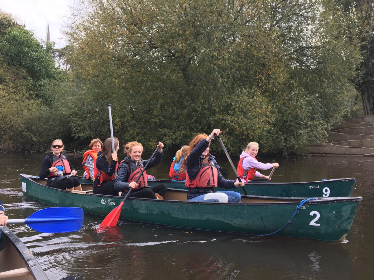 Canoeing On The River